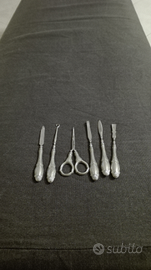 Servizio da unghie in argento vintage