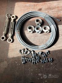 Cavo- corda d'acciaio 15 mm diametro