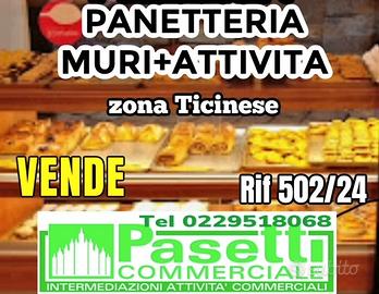 In zona Ticinese, grande PANETTERIA con laboratori