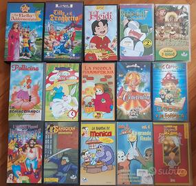 Lotto 26 video cassette VHS per bambini