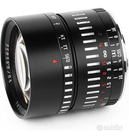 Obiettivo TTArtisan 50mm F0.95 per mirrorles SonyE