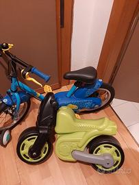 motorino giocattolo e bici