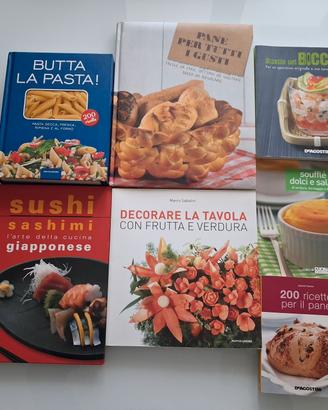 Lotto libri da cucina