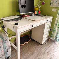 Scrivania con 2 cassetti emnes ikea