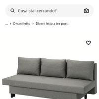 Divano letto MATRIMONIALE IKEA  ALVDALEN - ASARUM
