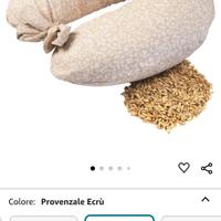 Cuscino allattamento gravidanza farro bio