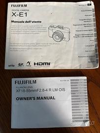 Manuale Fuji x-e1 + xf 18-55
