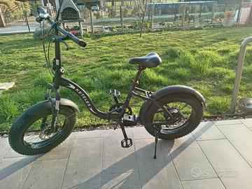 bicicletta fat bike pieghevole 