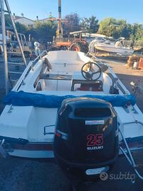 Barca +motore Suzuki 25cv  4T