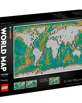 Lego Art 31203 Mappa del Mondo  nuovo