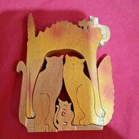 Puzzle di legno gatti