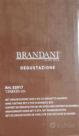 Set degustazione vino 2 pezzi con COFANETTO BAMBOO