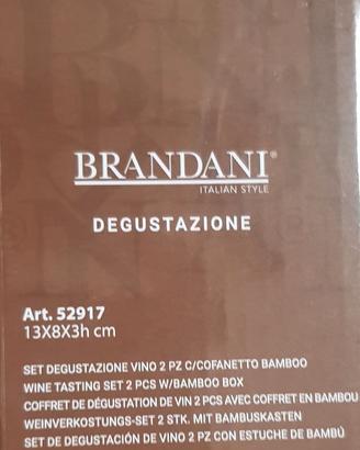 Set degustazione vino 2 pezzi con COFANETTO BAMBOO