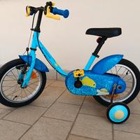 bicicletta bambino/a 3-5 anni 14 pollici