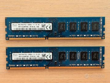 RAM DDR3 16GB 2x8GB SK hynix 1600MHz PC fisso