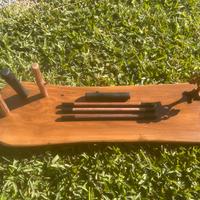 Tavola in legno di ulivo massiccio