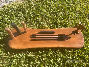 Tavola in legno di ulivo massiccio