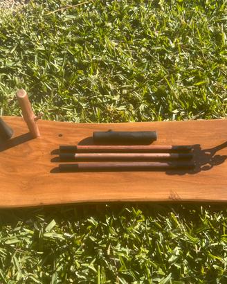 Tavola in legno di ulivo massiccio