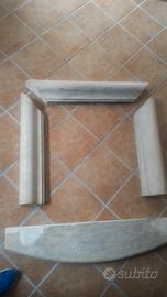 Cornice per camino in polvere di marmo