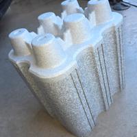 Portabottiglie in polistirolo, 6 bottiglie 