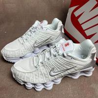 Nike Shox TL White Metallic Silver Max Orange n.39