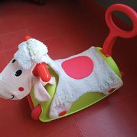 Pecorella cavalcabile con ruote