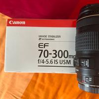 Canon EF 70-300 mm F4.0-5.6 IS USM 58mm + paraluce