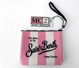 pochette MC2 saint barth righe rosa 