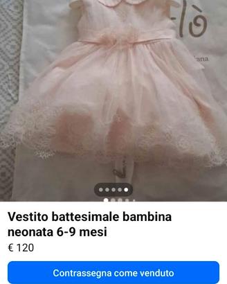 vestito battesimale bimba