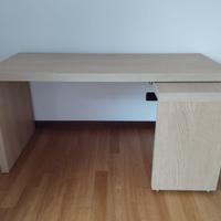 Scrivania Ikea Malm Colore Rovere