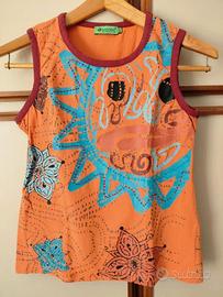 👕Canotta / top smanicato Vitamina Jeans boho-chic