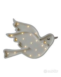 Lampada LED in legno fatta a mano – sicura e dimme