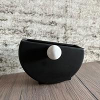 Portazampirone Z@nza Nero in ceramica artigianale