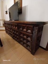Grande credenza a 4 ante. epoca 900 .color noce