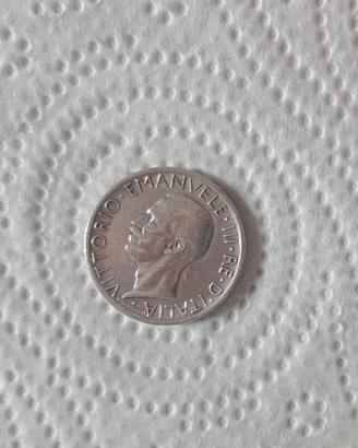 5 lire Vittorio Emanuele III, 1927, argento