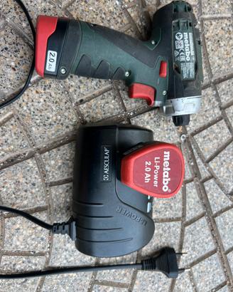 Trapano a batteria  metabo impulsi 12 v