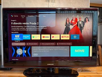 TV Samsung 40” Full HD + Decoder TELESystem UPT24K
