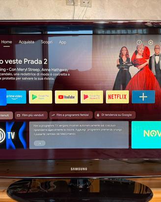 TV Samsung 40” Full HD + Decoder TELESystem UPT24K