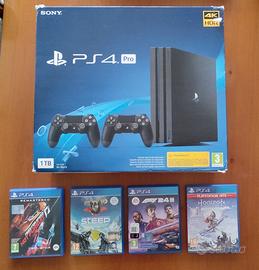 PS4 Pro - 1 TB bundle 2 controller + giochi