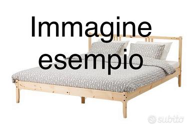 Struttura letto Ikea matrimoniale a doghe