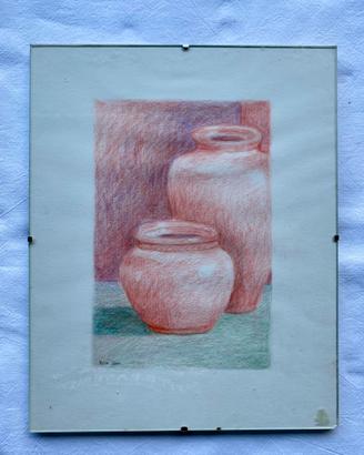 Quadro Vasi disegno a matita