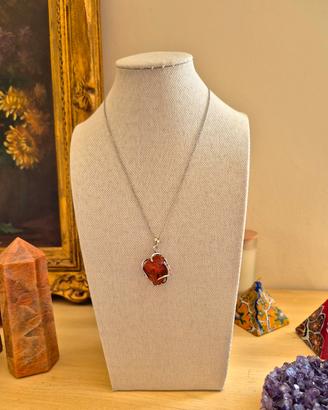 collana con DIASPRO ROSSO 