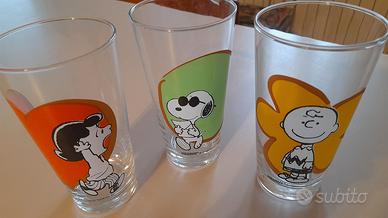 Peanuts - 3 bicchieri in vetro