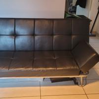 Divano letto 3 posti clic clac similpelle 