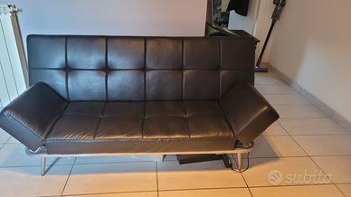 Divano letto 3 posti clic clac similpelle 