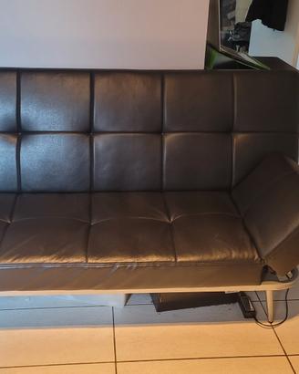 Divano letto 3 posti clic clac similpelle 