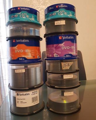 CD e DVD vergini scrivibili nuovi
