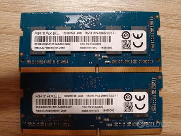 RAM Ramaxel ddr4 2x4GB 2666 MHz