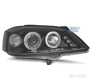 FARI PER OPEL ASTRA G 97-04 ANGEL EYES LED FONDO N