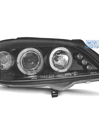 FARI PER OPEL ASTRA G 97-04 ANGEL EYES LED FONDO N